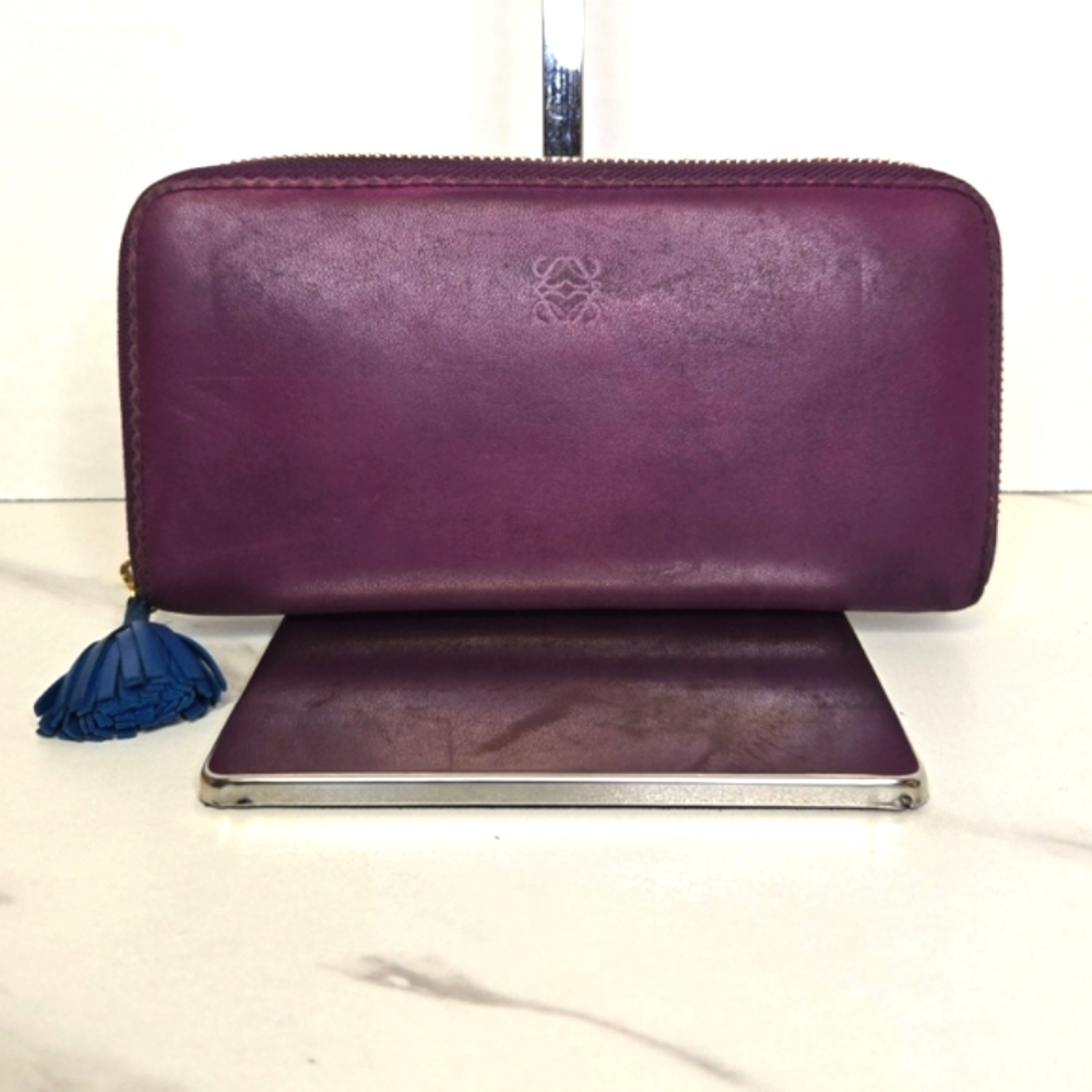 Loewe Anagram Leather Long Zippy Wallet with Box and Dustbag Full Inclusion